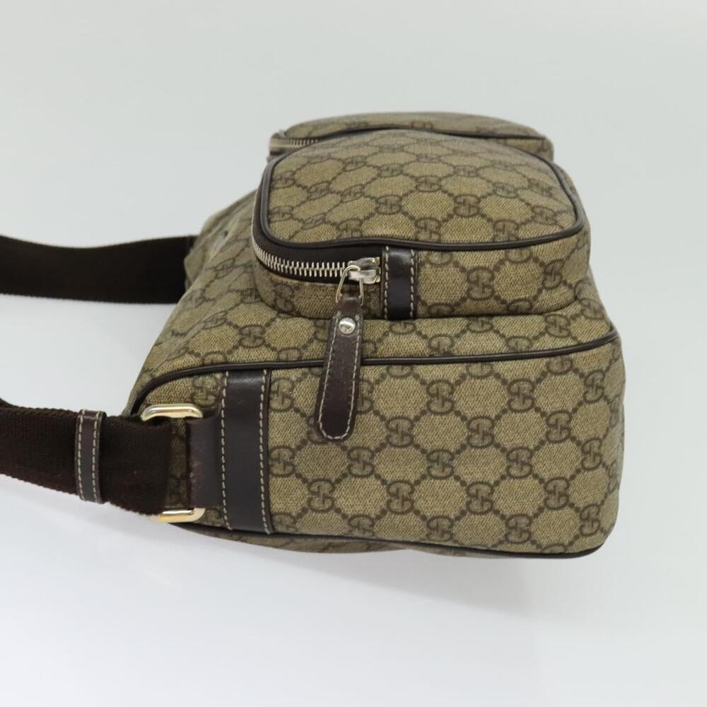 GUCCI GG Supreme Shoulder Bag Pvc Beige Gold - Picture 4 of 16